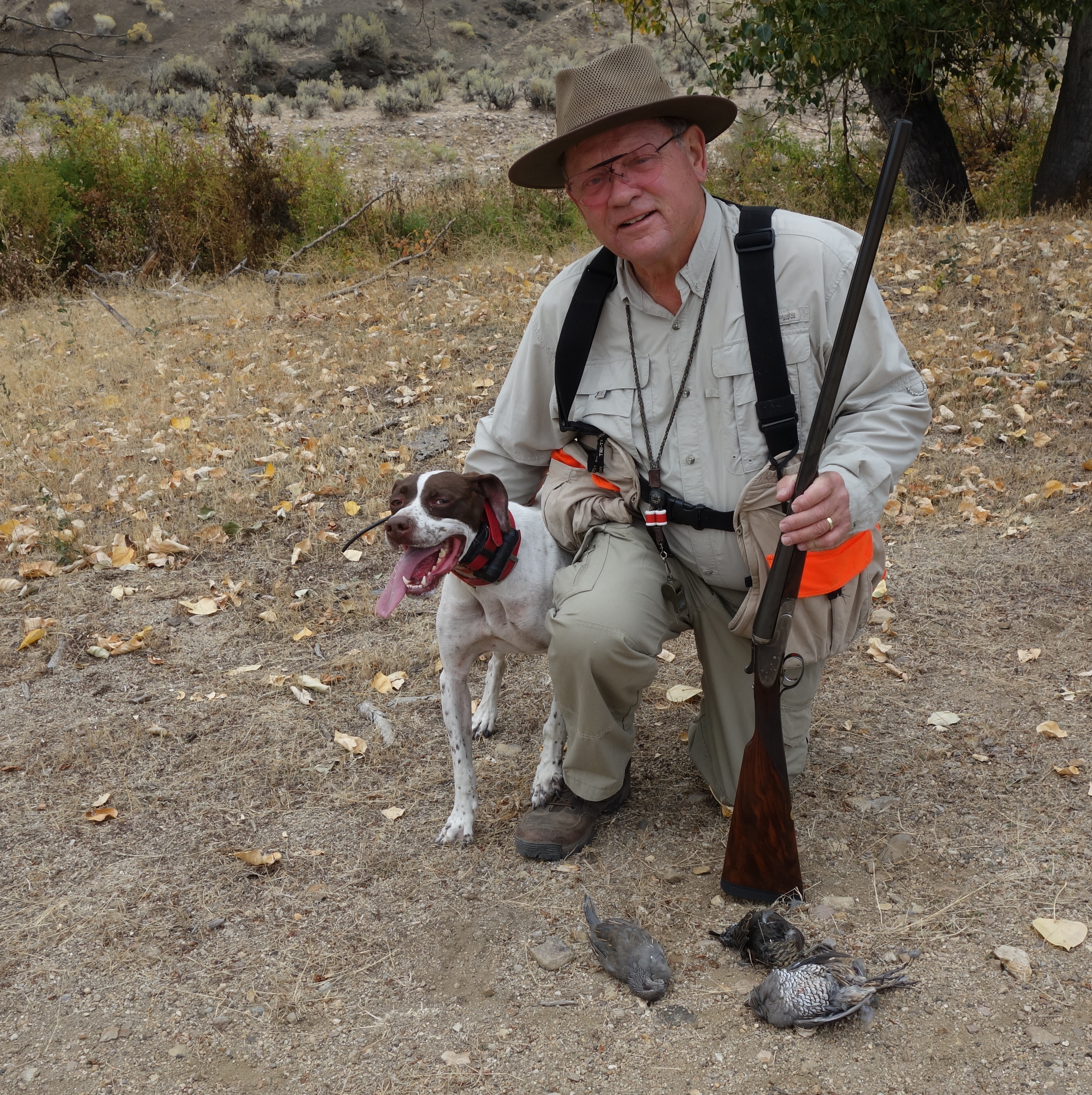 Clyde with dog